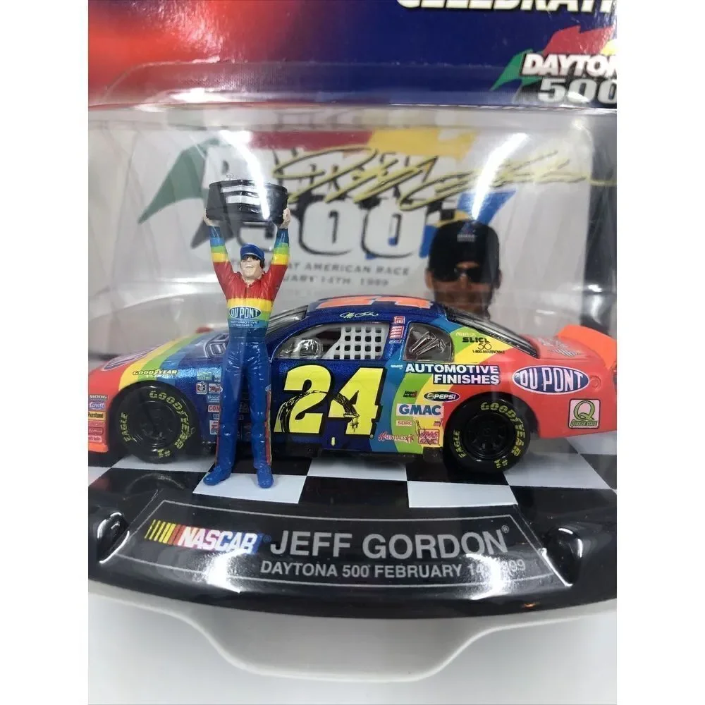 Jeff Gordon #24  NASCAR Winners Circle 1999 Victory Celebration Daytona 500.